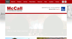 Desktop Screenshot of mccalloil.com