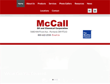 Tablet Screenshot of mccalloil.com